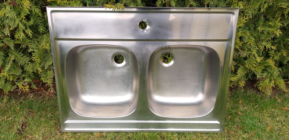 Zlewozmywak inox dwukomorowy 80cm