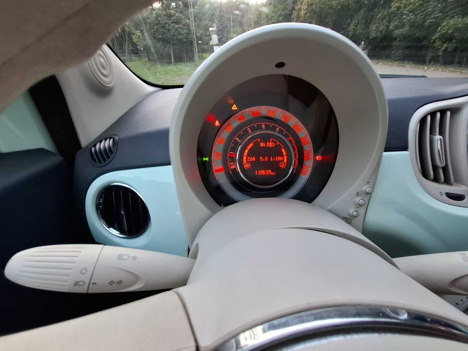 Fiat 500 1.2 benzyna niski przebieg salon  pl vat 23
