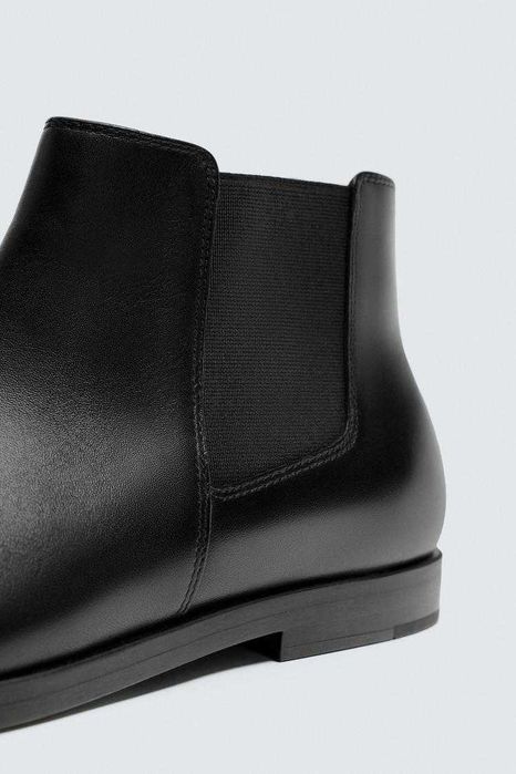 Чоловічі шкіряні черевики Zara