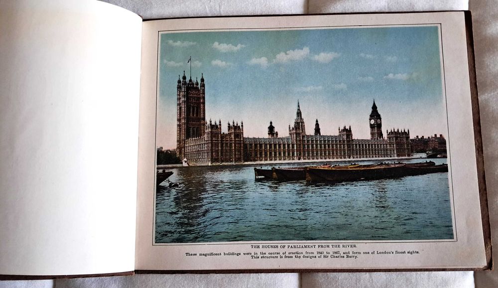 Álbum antigo “The Savoy Album – London” c.1915–1918 | Fotografias coloridas | Printed in Saxony