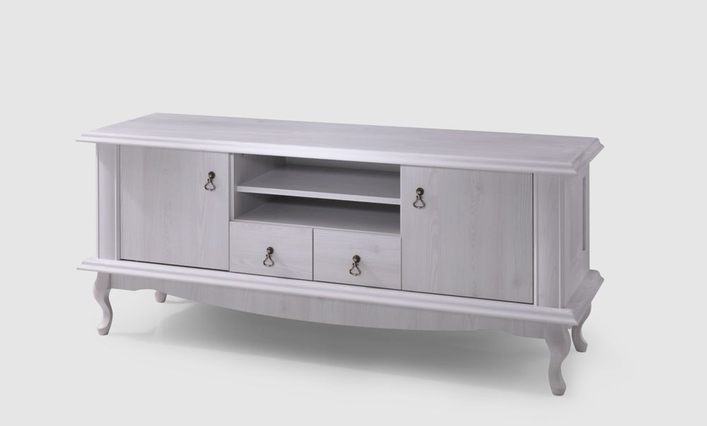 Zestaw białych lub brązowych mebli do salonu Diana, styl prowansalski