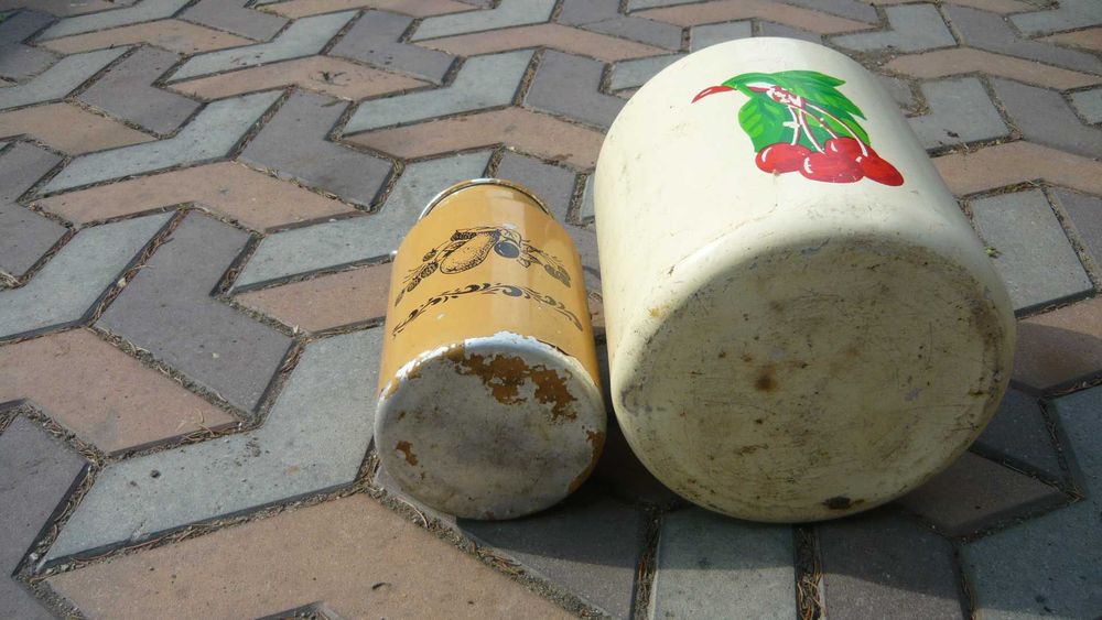2 x kanka bańka na mleko aluminiowa zestaw