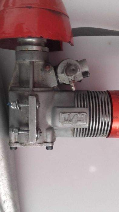 motor  glow asp 108,  17,3 cm3 com escape