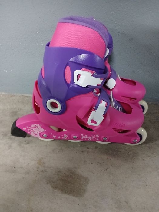 Patins em linha, tamanho 32-34, Decathlon