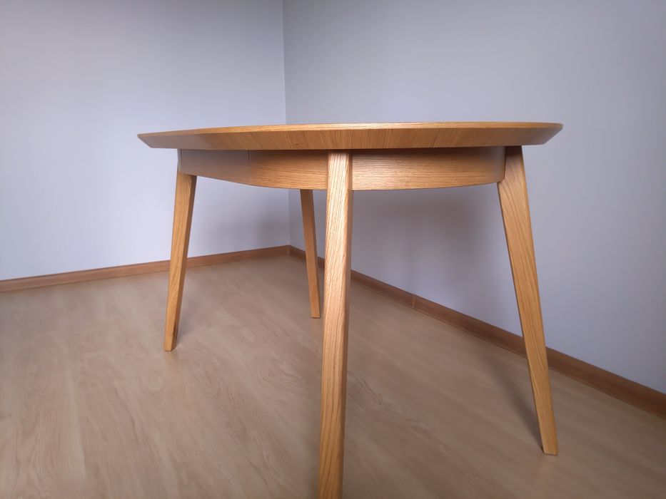 Stół okrągły rozkładany 80x130cm DĄB