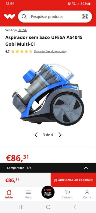 Aspirador sem saco ufesa