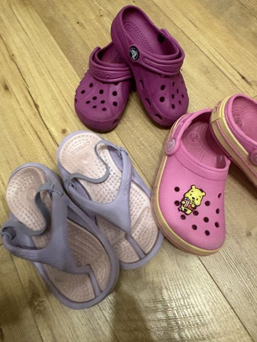Buty crocs klapki sandały zestaw C9 C10 rozm. 26-27