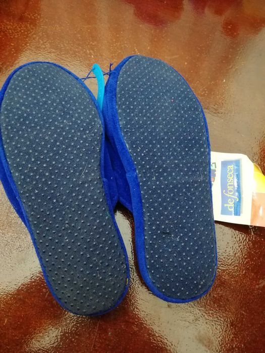 Pantufas criança vintage anos 80 nunca usadas