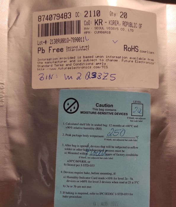 Топові світлодіоди для рослин LM301H, LH351H, UV, SSL150 730nm