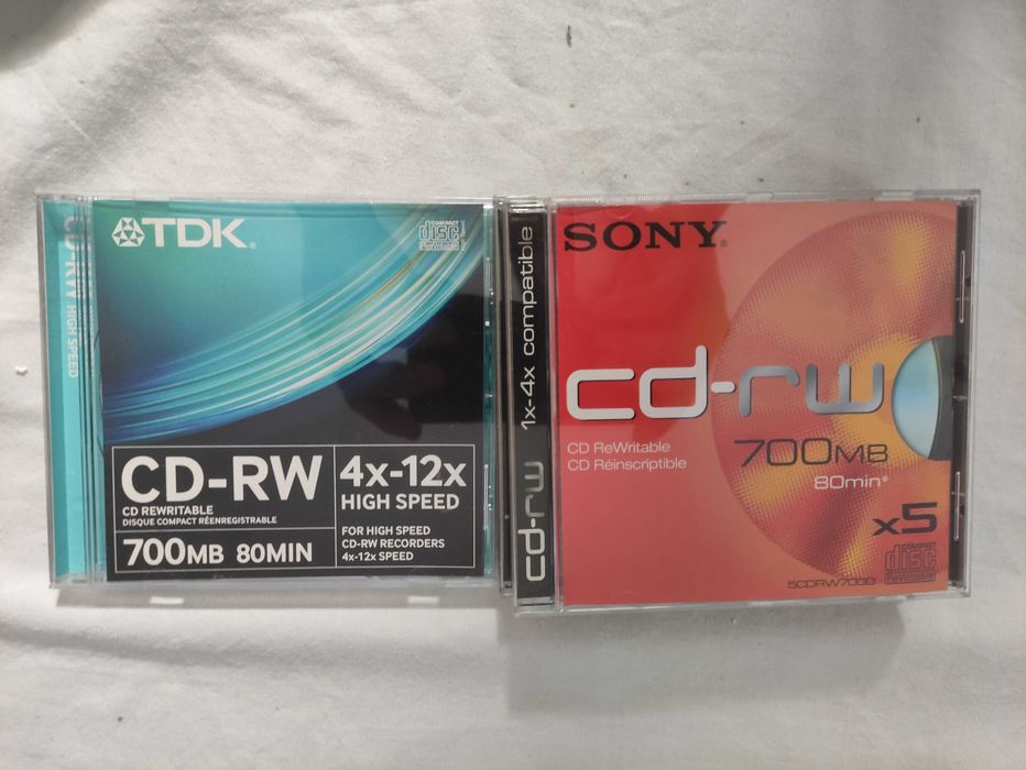 Lote de CDs e DVDs Virgens (TDK, Sony e Verbatim) - Novos