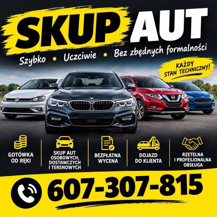 Skup aut lubelskie osobowe/busy/4X4/chelm zamosc lublin hrubieszow