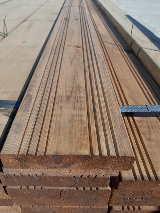 Deska tarasowa impregnowana ciśnieniowo Sylva Durapin 27x145 mm 4 mb