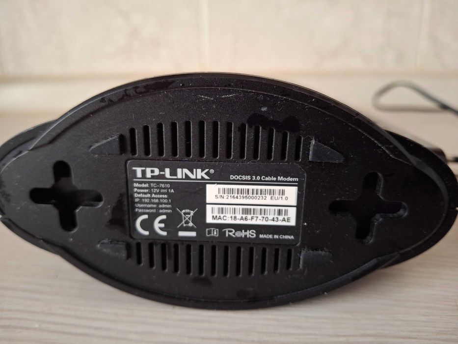 Кабельний модем TP-Link TC-7610  DOCSIS 3.0
