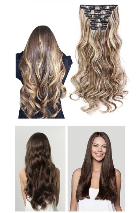 Premium Ultra włosy doczepiane, jasny blond, clip in 101.