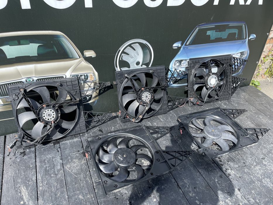 Вентилятор радиатора диффузор Skoda Fabia 2 Roomster 1.2 1.4 1.6