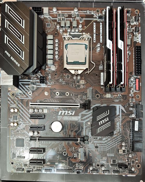 Комплект Z390-A PRO, intel core i7 -9700, ОЗУ 32 GB ,COOLER ZALMAN