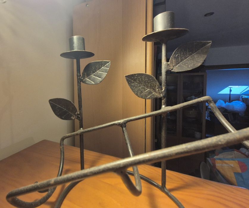 Suporte de velas e de garrafa