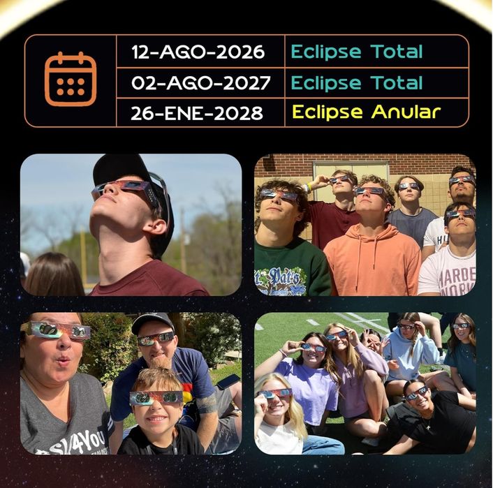 Óculos para eclipse solar 12 agosto