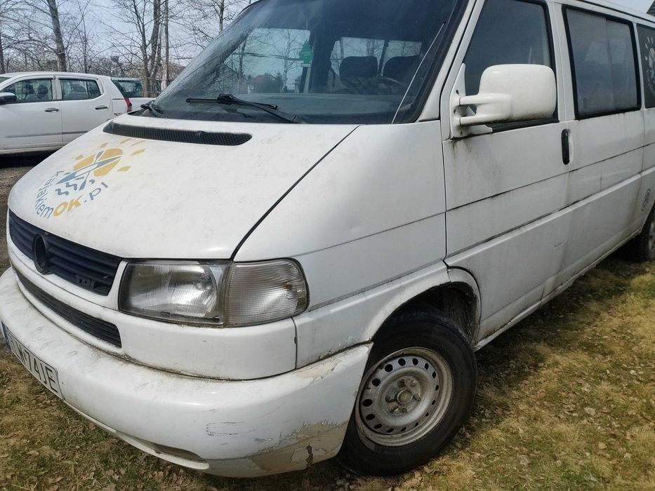 vw t4 caravelle multivan transporter lift 2.5tdi 102km acv, 9osob,long,klimatyzacja,hak