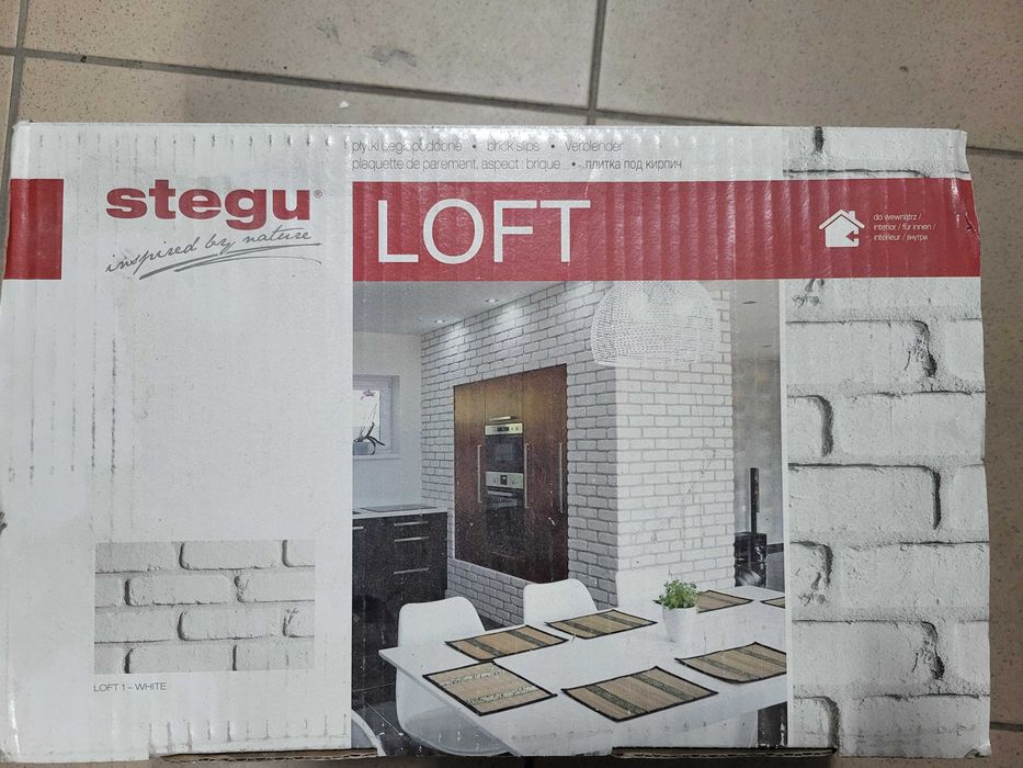 Płytki ozdobne - bielona cegła