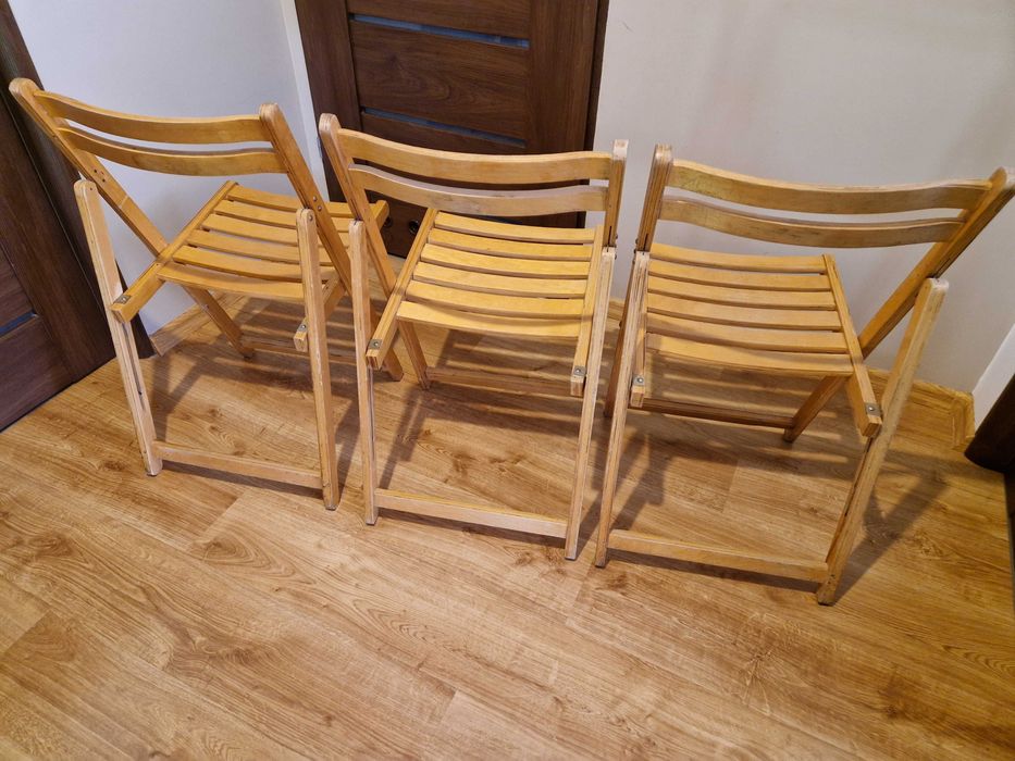 Krzesło drewniane składane