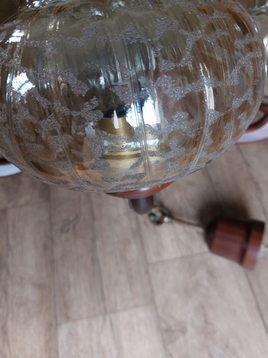 Żyrandol PRL Vintage