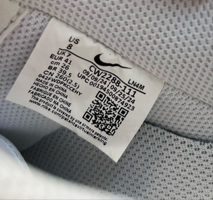 Кросівки Nike Air Force 1 Low 07 White CW2288-111 ОРИГІНАЛ
