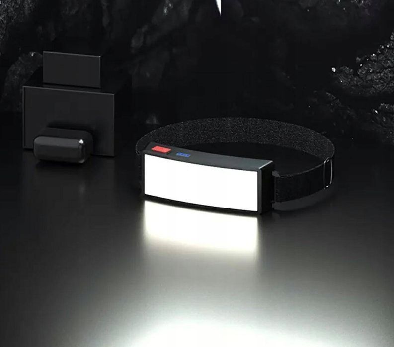 Czołówka LED COB 500Lm 10W akumulator 1000mAh lampka czołowa USB IPX4