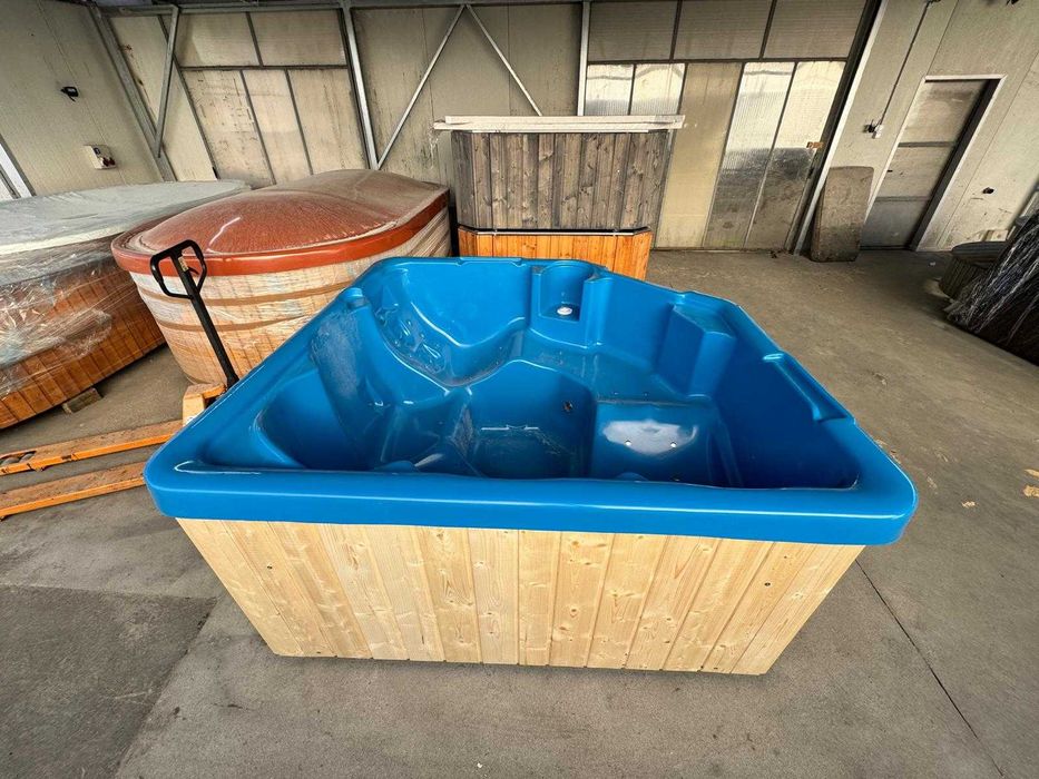 Balia bania jacuzzi zestaw masaż piec LED pokrywa OD RĘKI basen NOWOŚĆ