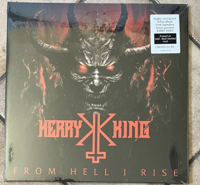 KERRY KING - From Hell I Rise LP limited 300 Gold Black Marbled Vinyl