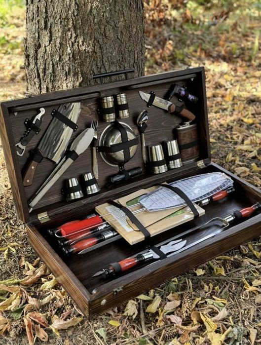 НЕЙМОВІРНИЙ подарунковий набір шампурів в кейсі! Для справжніх Героїв!