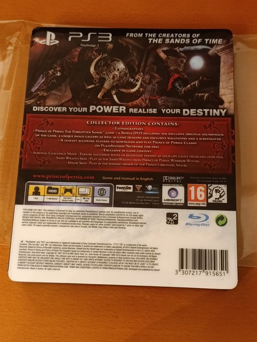 Prince of Persia Forgotten Sands Collector's Edition PS3 PlayStation 3