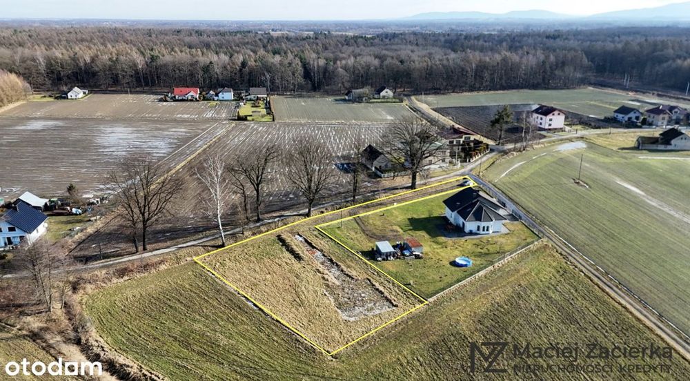 Bąków – 1319 m² | Idealna, płaska działka budowlana - Widok 3