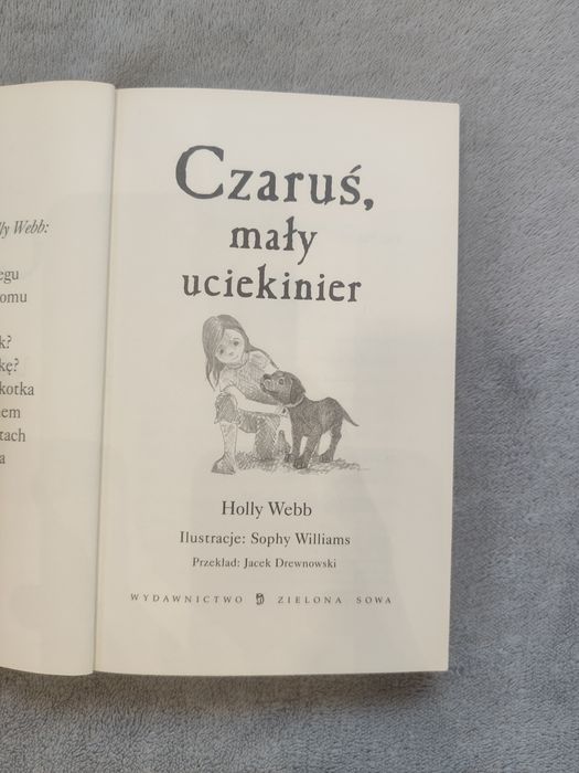 Czaruś, mały uciekinier – Holly Webb (Zielona Sowa) Rabat przy kilk