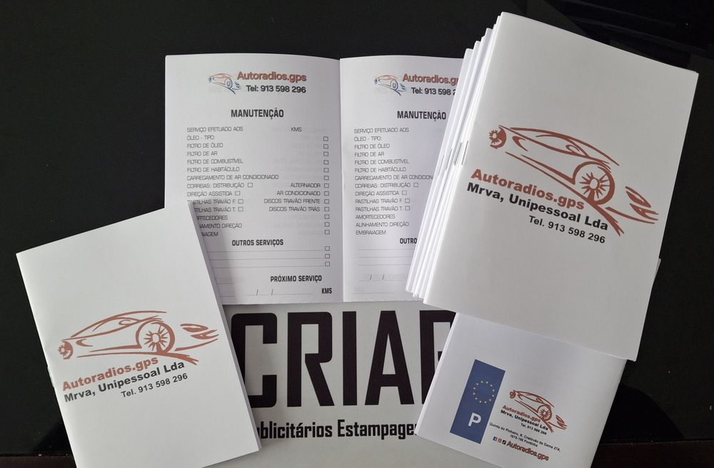 Livros de revisão automóvel com o seu logótipo ou marca