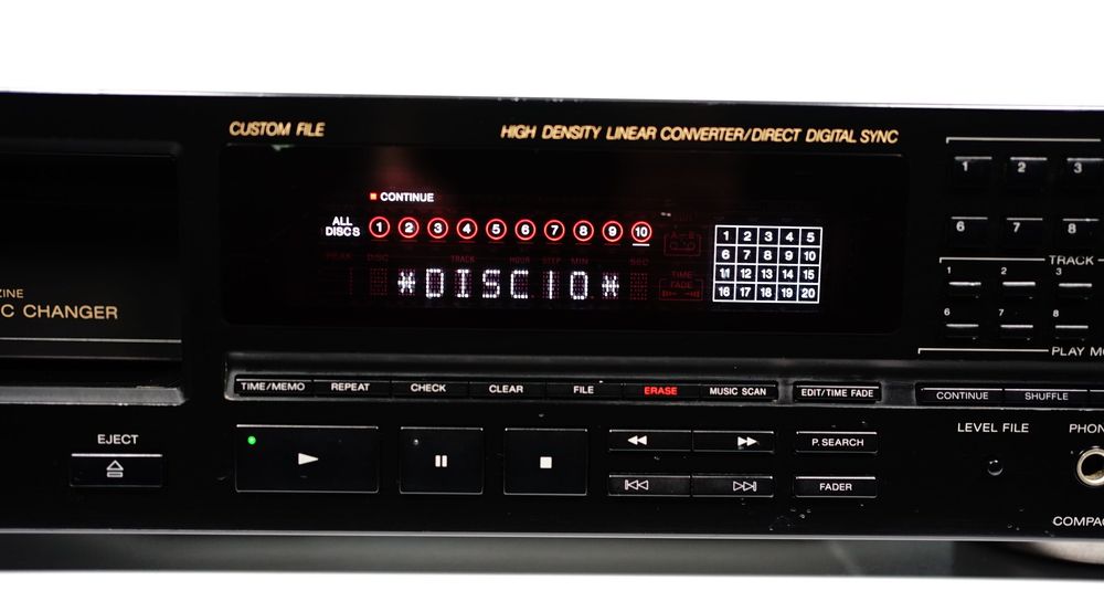 Zmieniarka na 10 CD SONY CDP-C910 + 3x BOX XA-10B (30 CD) DAC 16 BIT