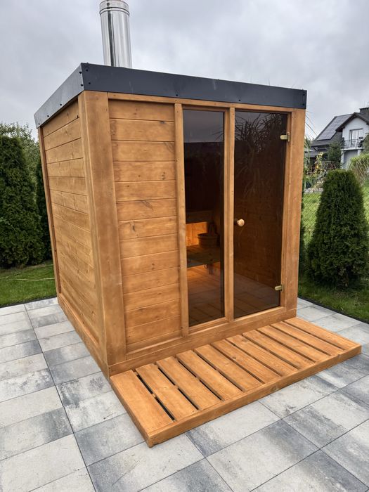 Sauna ogrodowa ocieplona dostawa cały kraj montaż  na miejscu