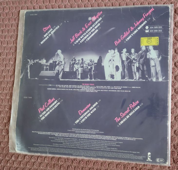 winyl LP Various – The Secret Policeman's Concert