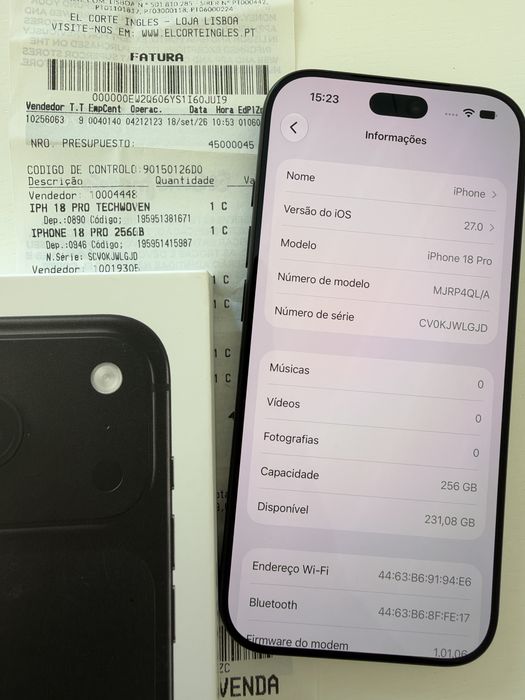 iPhone 18 Pro Black 256GB