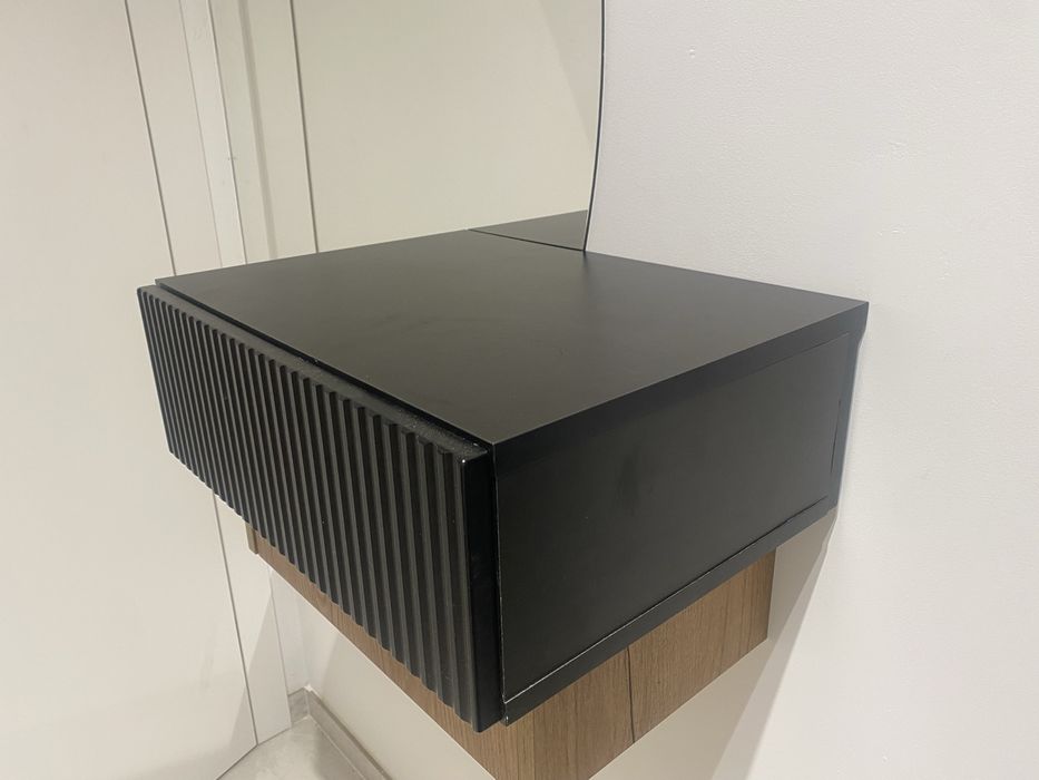 Szafka nocna wisząca stolik wiszący czarny