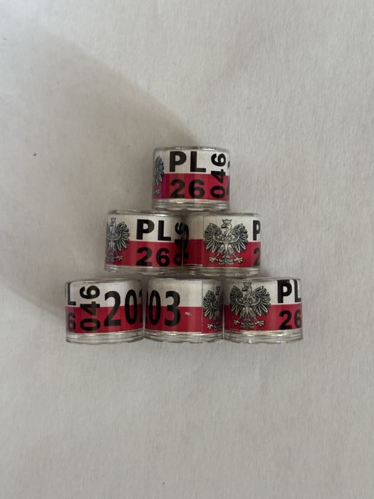 Obraczki golebie staropolskie ,pocztowe 26rok? znaczniki