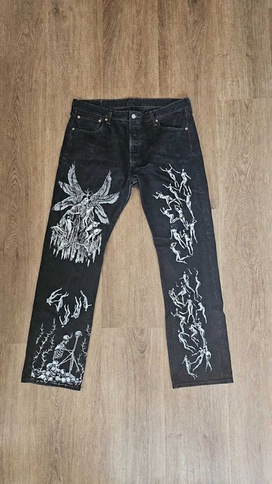 Kilvay Death Straight Jeans Black W36/L32 homem