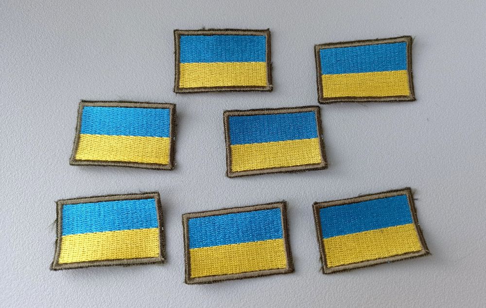 Нашивка. Прапор України. Американський прапор. Ціна за 1 шт.