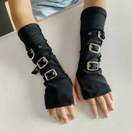 Rękawiczki bez palców mitenki Punk gothic Nowe