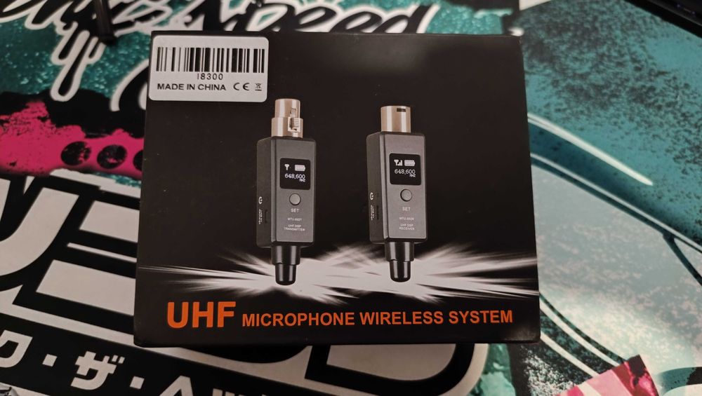 Sistema Wireless UHF para Microfone | Transmissor + Receptor508168409848238081