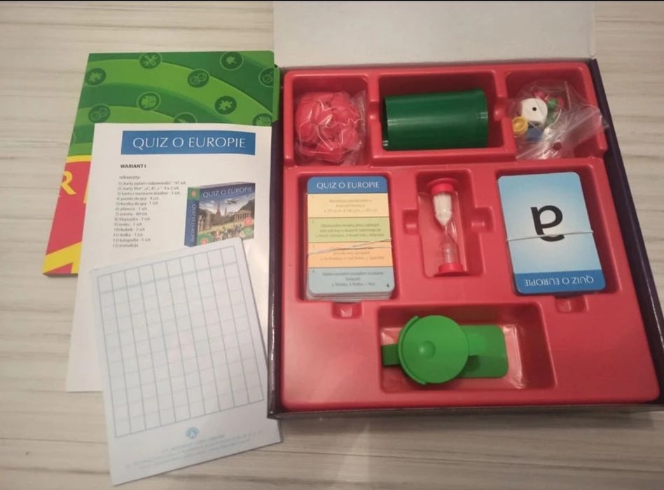 Gra planszowa Quiz o Europie.