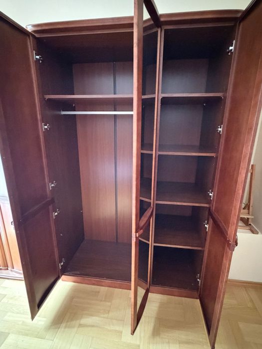 Szafa 3-drzwiowa z lustrem 135×60×216 cm | bardzo solidna
