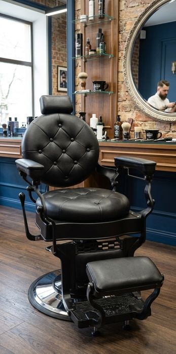 Fotel barberski retro REZERWQCJA