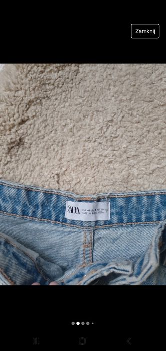 Szoty damskie zara jeans 40