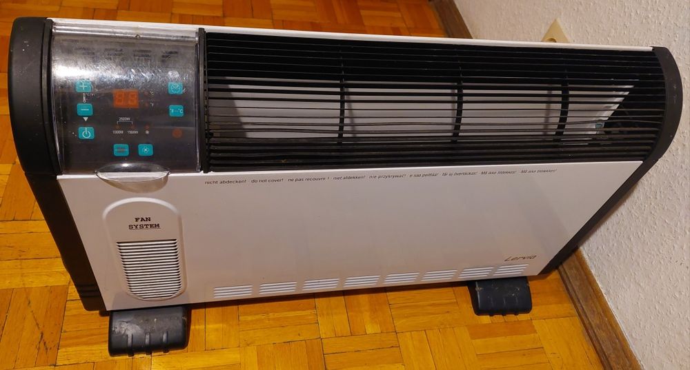Grzejnik konwektorowy z nawiewem 2,5kW wyświetlacz LED